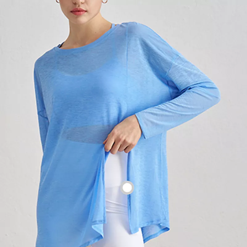 Loose And Thin Long-Sleeved Yoga Top