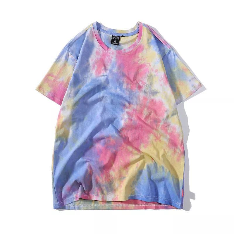 Loose Tie Dye Cotton Women's T-Shirt