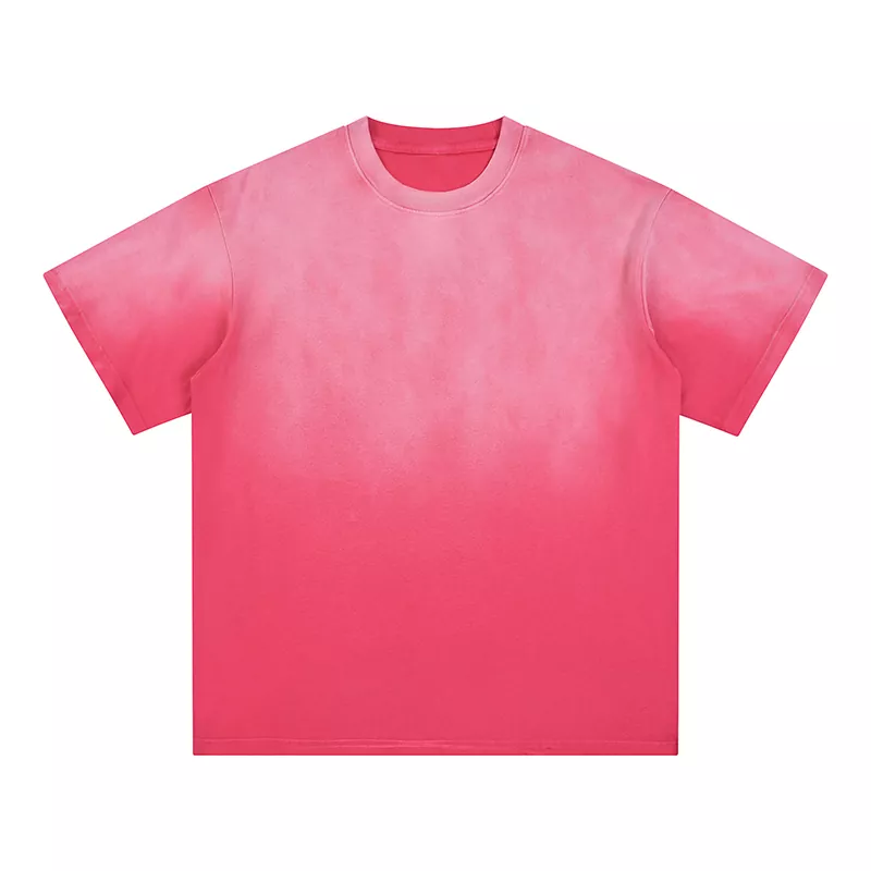Loose Washed Gradient Cotton Men's T-Shirt