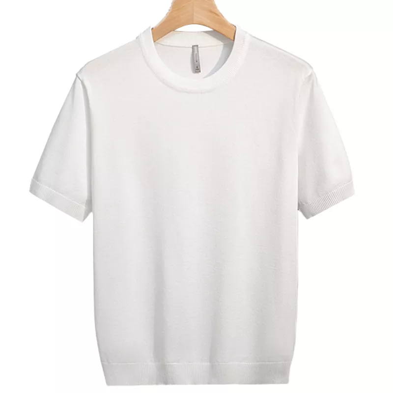 Pilling-Resistant Spring and Summer Knitted Men's T-Shirt