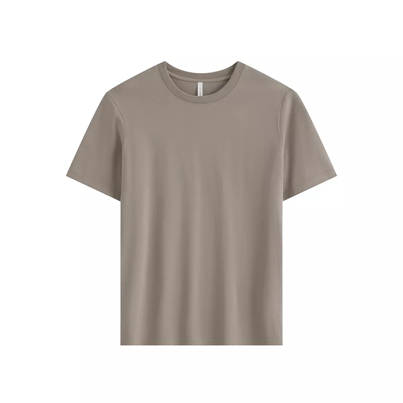 Summer Cool Sensation Mercerized Cotton Crew Neck Men's T-shirt