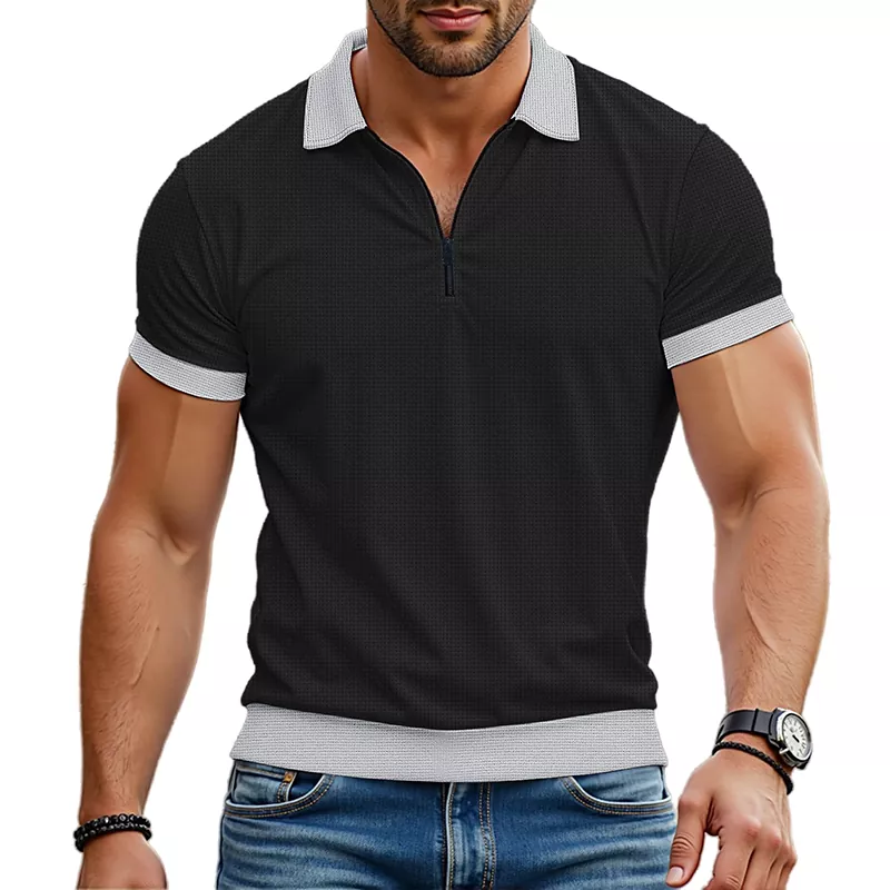Summer Lapel Polo Shirt Men's T-Shirt