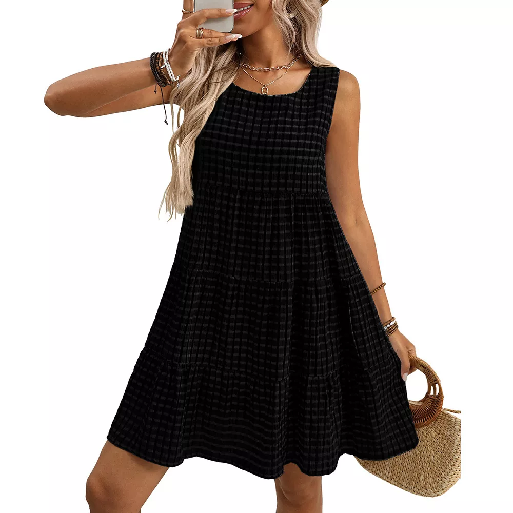 Summer Loose Casual Sleeveless Vest Mini Dress