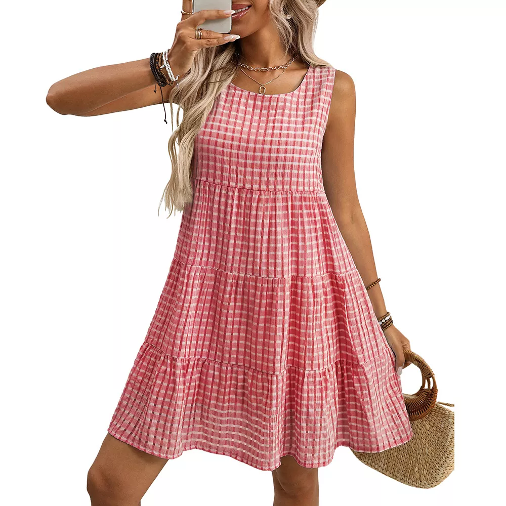 Summer Loose Casual Sleeveless Vest Mini Dress