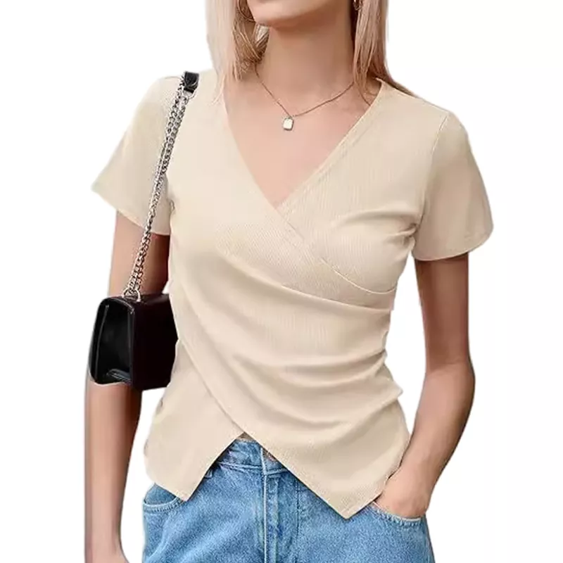 T-shirt Femme Irregular Design Sense