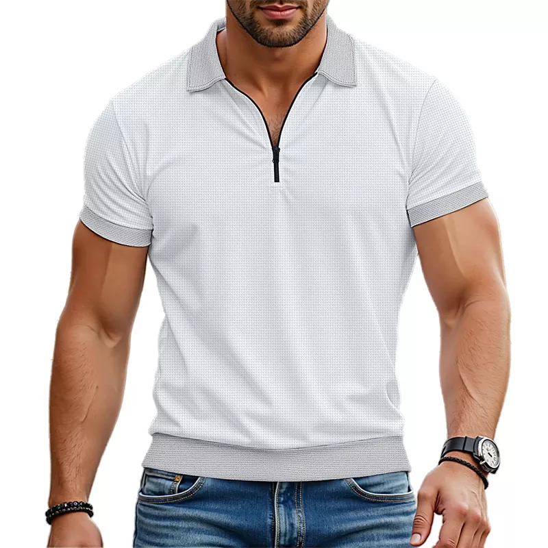 Polo à revers d'été pour hommes